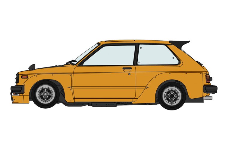 1:24 Hasegawa 20819 Toyota Starlet KP61 S 3-Door Middle Version 1980 Custom Version - Japanse Klassieke Auto - Has20819 7 - HAS20819