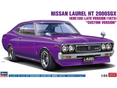 1:24 Hasegawa 20820 Nissan Laurel HT 2000SGX KHC130 Late Version 1973 Custom Version - Japanse Klassieke Auto - Has20820 1 - HAS20820