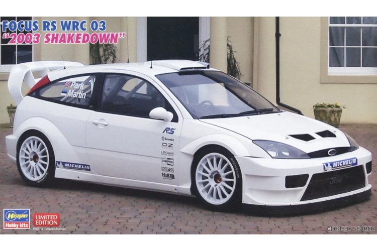 1:24 Hasegawa 20821 Ford Focus RS WRC 03 2003 Shakedown - Amerikaanse Rallyauto - Has20821 1 1 - HAS20821