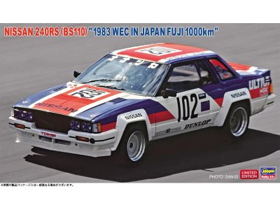 1:24 Hasegawa 20824 Nissan 240RS BS110 1983 WEC in Japan Fuji 1000 km No.102 - Japanse Raceauto - Has20824 1 - HAS20824