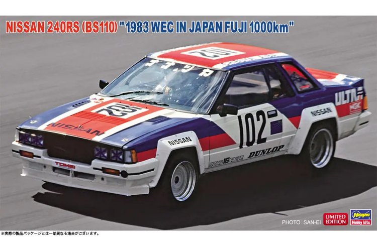 1:24 Hasegawa 20824 Nissan 240RS BS110 1983 WEC in Japan Fuji 1000 km No.102 - Japanse Raceauto - Has20824 1 - HAS20824