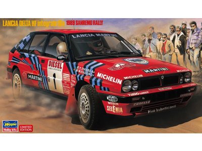 1:24 Hasegawa 20825 Lancia Delta HF Integrale 16V 1989 Sanremo Rally No.1 - Italiaanse Rallyauto - Has20825 1 - HAS20825