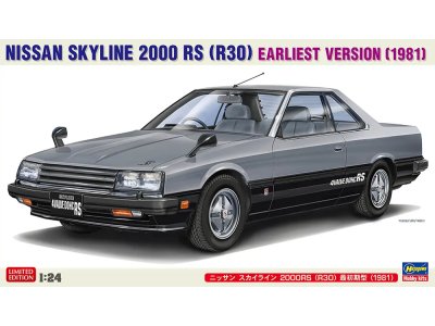 1:24 Hasegawa 20827 Nissan Skyline 2000RS (R30) Earliest Version 1981 - Japanse Klassieke Sedan - Has20827 1 - HAS20827