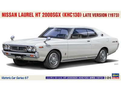 1:24 Hasegawa 21167 Nissan Laurel HT 2000SGX KHC130 Late Version 1973 &ndash; Historic Car Series 67 &ndash; Car - Has21167 1 - HAS21167