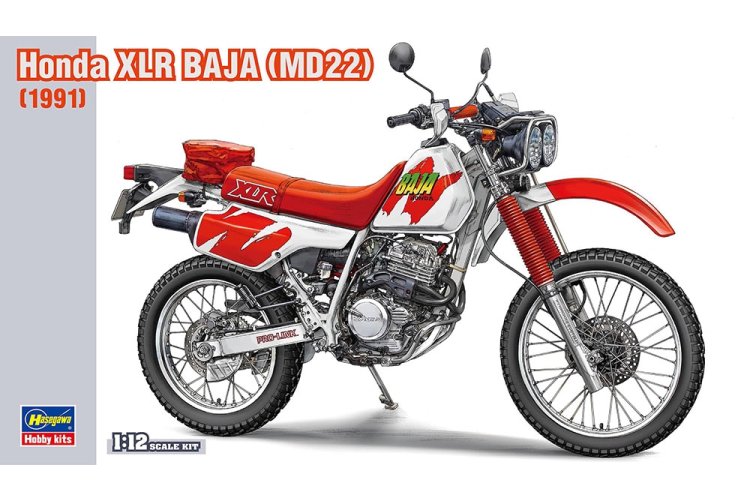 1:12 Hasegawa 21516 Honda XLR Baja - MD22 - 1991 - Motorfiets - Has21516 1 - HAS21516