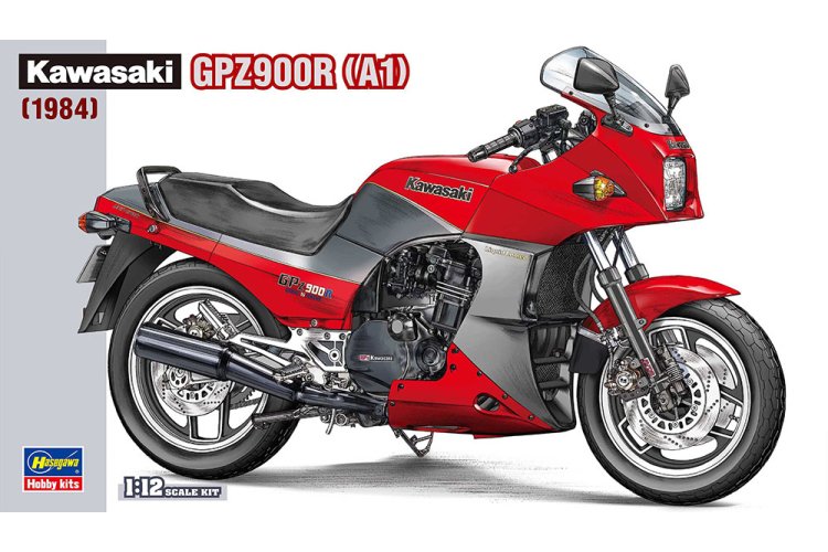 1:12 Hasegawa 21519 Kawasaki GPZ900R A1 - 1984 - Japanse Motorfiets - Has21519 1 - HAS21519