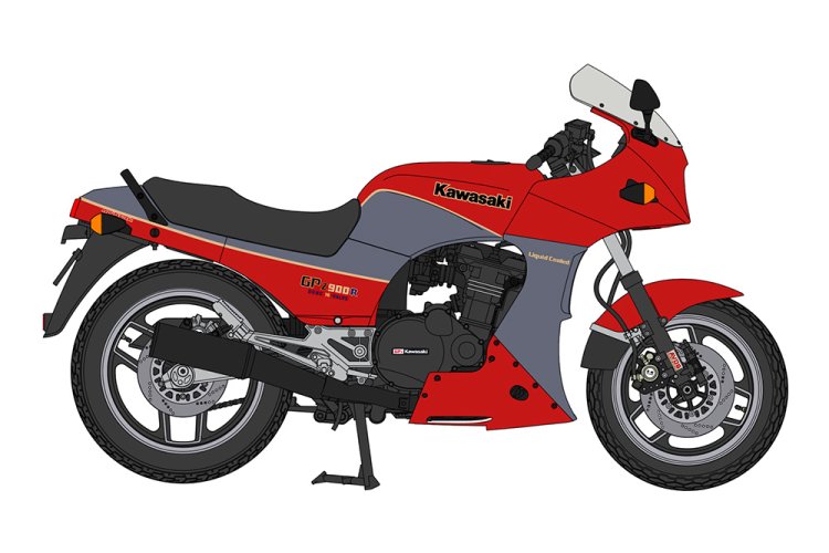 1:12 Hasegawa 21519 Kawasaki GPZ900R A1 - 1984 - Japanse Motorfiets - Has21519 16 - HAS21519