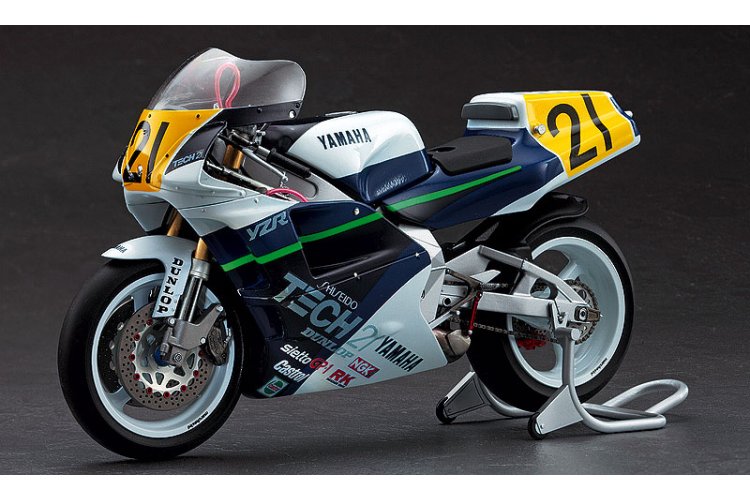 1:12 Hasegawa 21708 Yamaha YZR500 OW-A8 Tech 21 1989 - Japanse Motorfiets - Has21708 2 - HAS21708