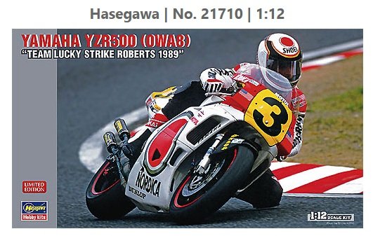 1:12 Hasegawa 21710 Yamaha YZR500 (0WA8) Team Lucky Strike Roberts 1989 - Motorfiets - Has21710 1 - HAS21710