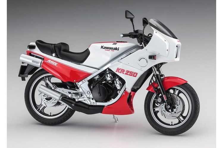 1:12 Hasegawa 21745 Kawasaki KR250 (KR250A) White/Red Color 1984 - Has21745 1re - HAS21745
