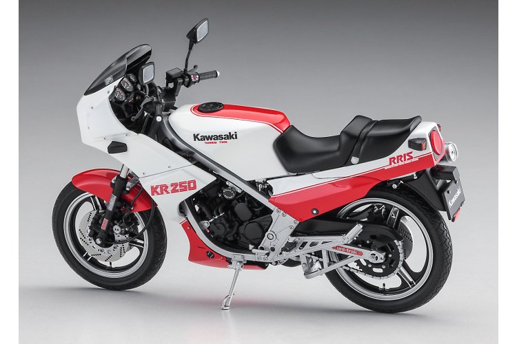 1:12 Hasegawa 21745 Kawasaki KR250 (KR250A) White/Red Color 1984 - Has21745 2re - HAS21745