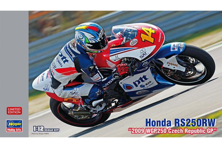 1:12 Hasegawa 21757 Honda RS250RW "2009 WGP250 Czech Republic GP" Race Motorfiets - Has21757 - HAS21757