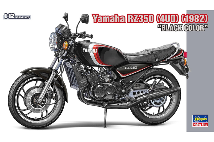 1:12 Hasegawa 21763 Yamaha RZ350 (4U0) (1982) "Zwarte kleur" - Motorfiets - Has21763 - HAS21763