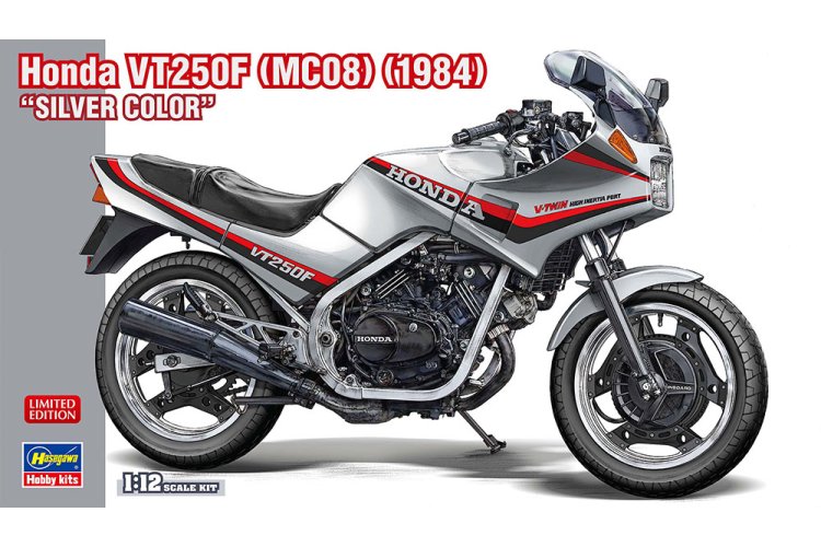 1:12 Hasegawa 21771 Honda VT250F MC08 1984 - Zilverkleurig - Motorfiets - Has21771 1 - HAS21771
