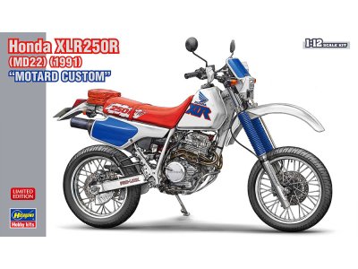 1:12 Hasegawa 21779 Honda XLR250R MD22 1991 Motard Custom - Japanse Motorfiets - Has21779 1 - HAS21779