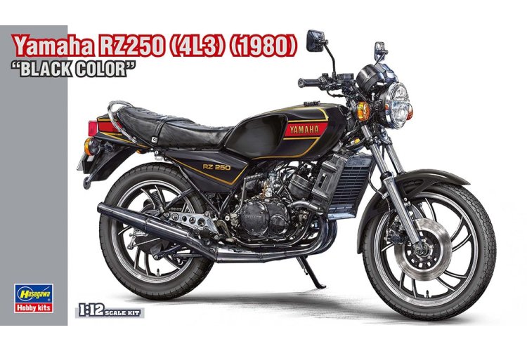 1:12 Hasegawa 21781 Yamaha RZ250 4L3 1980 Black Color - Japanese Motorcycle - Has21781 1 - HAS21781