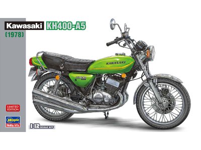 1:12 Hasegawa 21782 Kawasaki KH400-A5 1978 - Japanse Klassieke Motorfiets - Has21782 1 1 - HAS21782