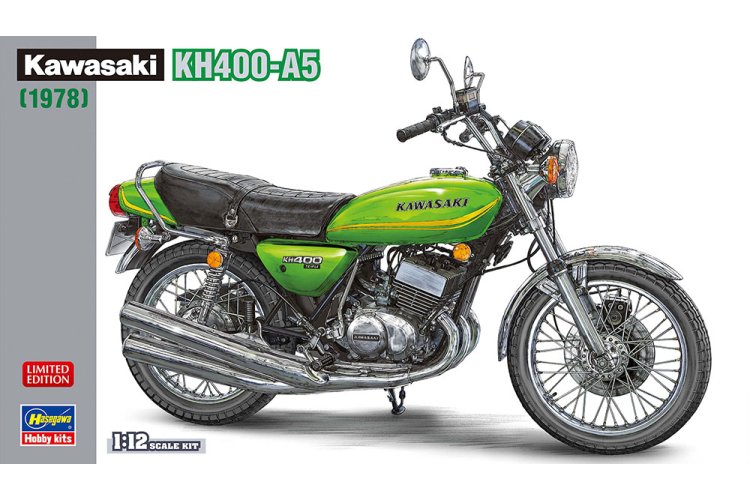 1:12 Hasegawa 21782 Kawasaki KH400-A5 1978 - Japanse Klassieke Motorfiets - Has21782 1 1 - HAS21782