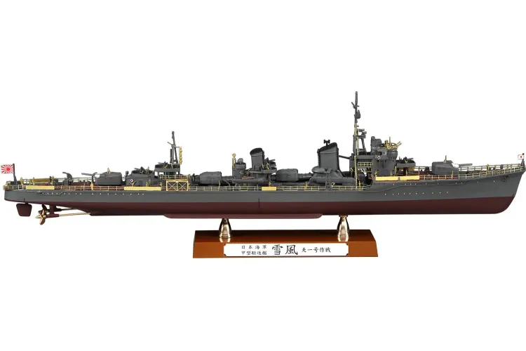 1:350 Hasegawa 40110 Japanese Destroyer Type Koh IJN Yukikaze - Operation Ten-Go 1945 - Detail Up Versie - Has40110 2 - HAS40110