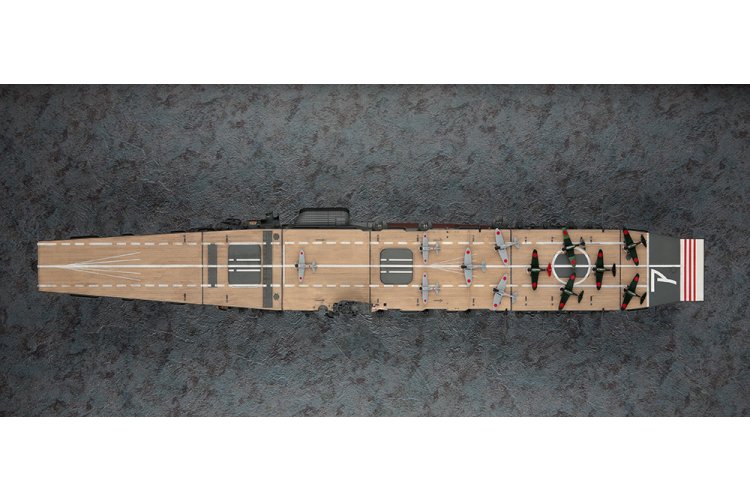1:350 Hasegawa 40124 Navy Aircraft Carrier Akagi &ndash; Pearl Harbor Attack WWII &ndash; Japanese Aircraft Carrier - Has40124 5 - HAS40124