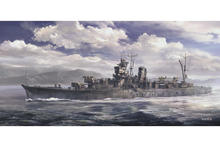 1:350 Hasegawa 40125 IJN Sakawa WWII - Agano-klasse - Japanse Lichte Kruiser - Has40125 2 - HAS40125