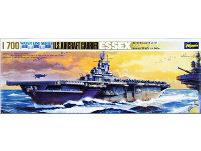 1:700 Hasegawa 44707 USS Essex CV-9 WWII - Essex-klasse - Water Line Series - Amerikaans Vliegdekschip - Has49707 1x - HAS49707