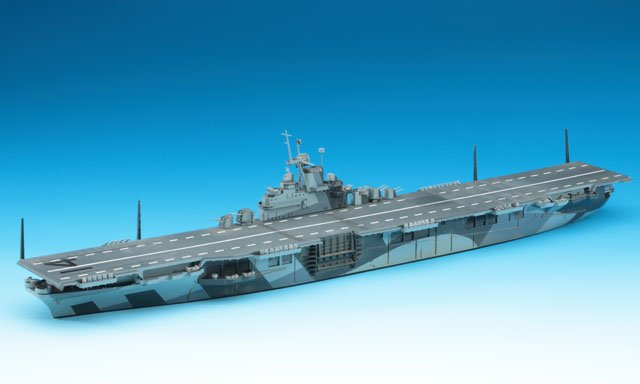 1:700 Hasegawa 49710 USS Ticonderoga CV-14 WWII &ndash; Essex-Class &ndash; Water Line Series &ndash; American Aircraft Carrier - Has49710 2 - HAS49710