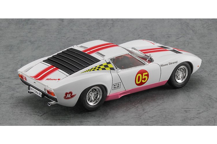 1:24 Hasegawa 52344 Wild Egg Girls Lamborghini Miura P400 SV &ndash; Mikumo Shiranagi &ndash; with Figure - Has52344 7 - HAS52344