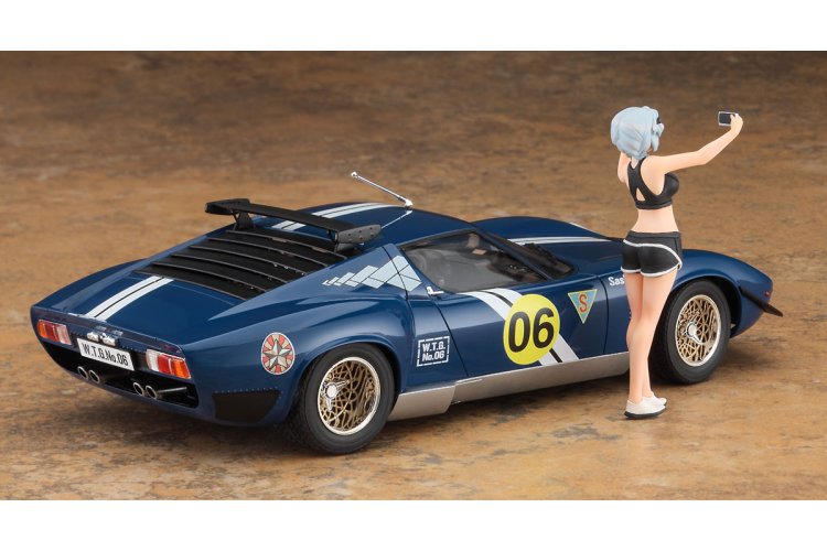 1:24 Hasegawa 52356 Wild Egg Girls Lamborghini Jota SVR Sasha Ilyushina with Figure - Italian Sports Car - Has52356 3 - HAS52356