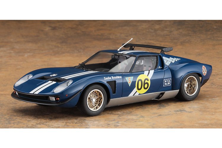 1:24 Hasegawa 52356 Wild Egg Girls Lamborghini Jota SVR Sasha Ilyushina with Figure - Italian Sports Car - Has52356 4 - HAS52356