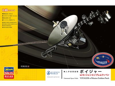 1:48 Hasegawa 52435 Voyager Onbemande Ruimtesonde met Missiepatch - Ruimtevoertuig - Has52435 1 - HAS52435