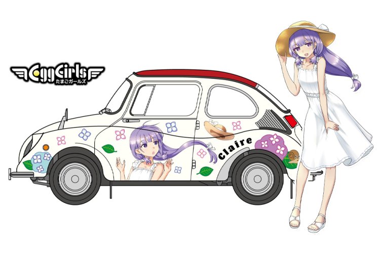 1:24 Hasegawa 52448 Egg Girls Subaru 360 Deluxe - Claire Frost - met Figuur - Auto - Has52448 6 - HAS52448