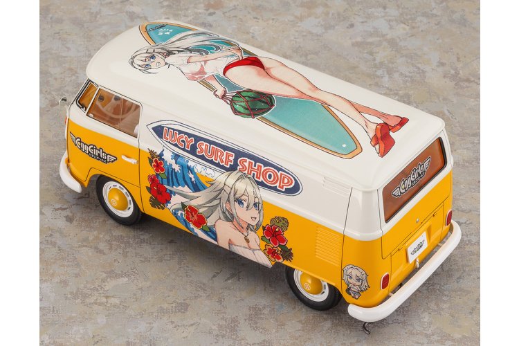 1:24 Hasegawa 52458 Volkswagen Type 2 Delivery Van &ndash; Lucy McDonnell with Figure &ndash; German Car - Has52458 3a - HAS52458