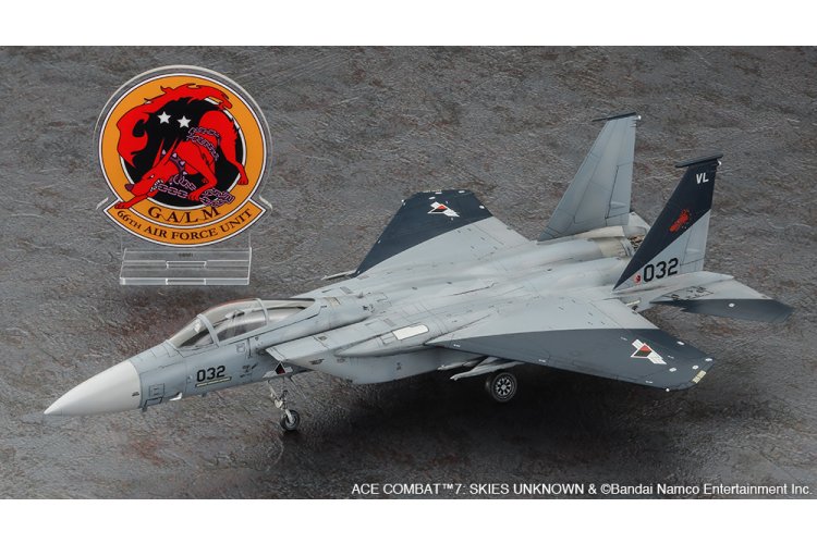 1:72 Hasegawa 52463 Ace Combat 7 Skies Unknown F-15C Eagle Galm 1 met Acryl Stand - Amerikaans Straaljager - Has52463 2 - HAS52463