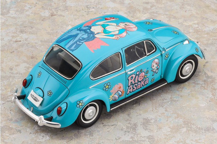 1:24 Hasegawa 52465 Egg Girls Volkswagen Beetle Type 1 - 1966 Rio Asaka met Figuur - Auto - Has52465 3 - HAS52465