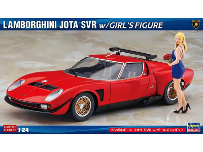 1:24 Hasegawa 52479 Lamborghini Jota SVR with Girl Figure &ndash; Italian Sports Car - Has52479 1 - HAS52479