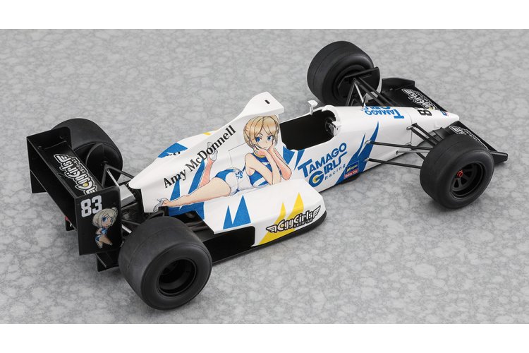 1:24 Hasegawa 52485 Egg Girls Zakspeed ZK891 met Amy McDonnell Figuur - Duitse Formule 1-auto - Has52485 5 - HAS52485