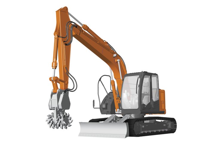 1:35 Hasegawa 66111 Hitachi Constructie Graafmachine Zaxis 135US met Sloopkoppen - Has66111 5 - HAS66111