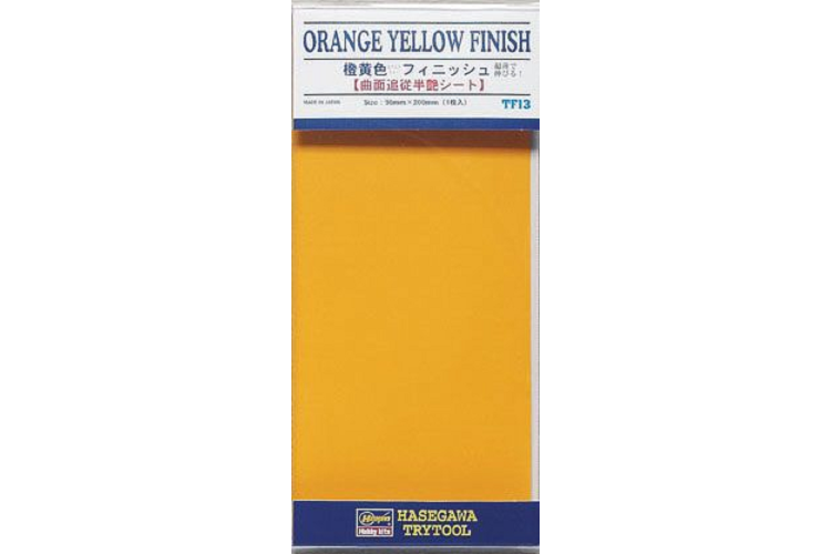 Hasegawa 71813 TF13 Orange Yellow Finish - Foil - 90x200mm - Has71813 1 - HAS71813