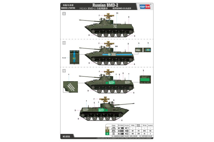 1:35 HobbyBoss 80155 Russian BMD-2 - Military Vehicle - Hbs80155 5 - HBS80155