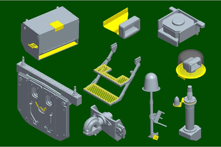 1:35 HobbyBoss 80156 Cougar H A1 4x4 MRAP - Amerikaans Gepantserd Voertuig - Hbs80156 9 - HBS80156
