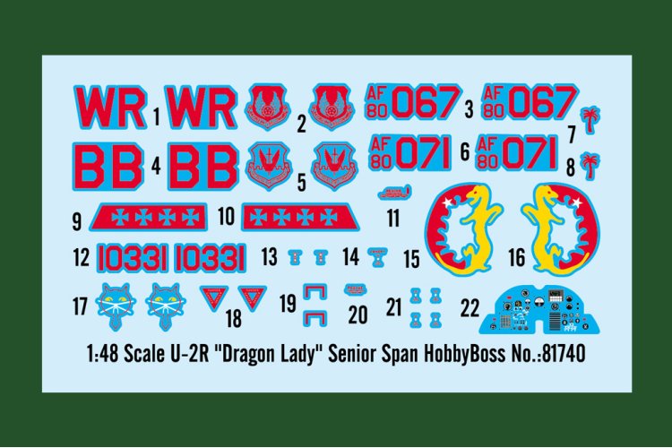 1:48 HobbyBoss 81740 Lockheed U-2R Dragon Lady - Hbs81740 3 - HBS81740