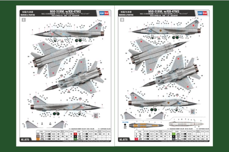 1:48 HobbyBoss 81770 MiG-31BM. w/KH-47M2 - Hbs81770 4 - HBS81770