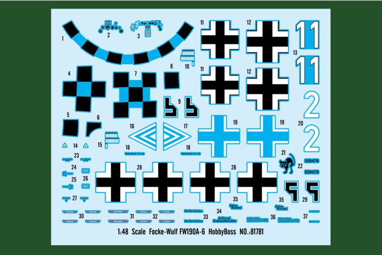 1:48 HobbyBoss 81781 Focke-Wulf Fw 190A-6 WWII - German Fighter Aircraft - Hbs81781 3 - HBS81781