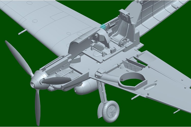 1:48 HobbyBoss 81791 Messerschmitt Bf109E-3 - Propeller Vliegtuig - Hbs81791 9 - HBS81791