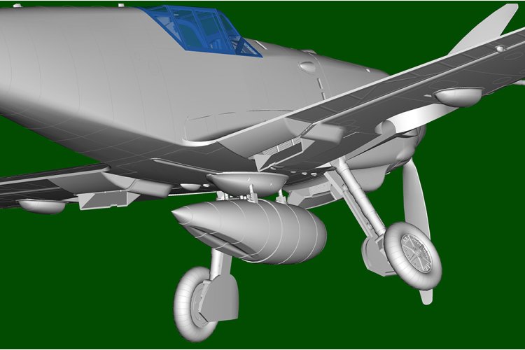 1:48 HobbyBoss 81793 Messerschmitt Bf 109E-4/Trop &ndash; WWII German Propeller Aircraft - Hbs81793 8 - HBS81793