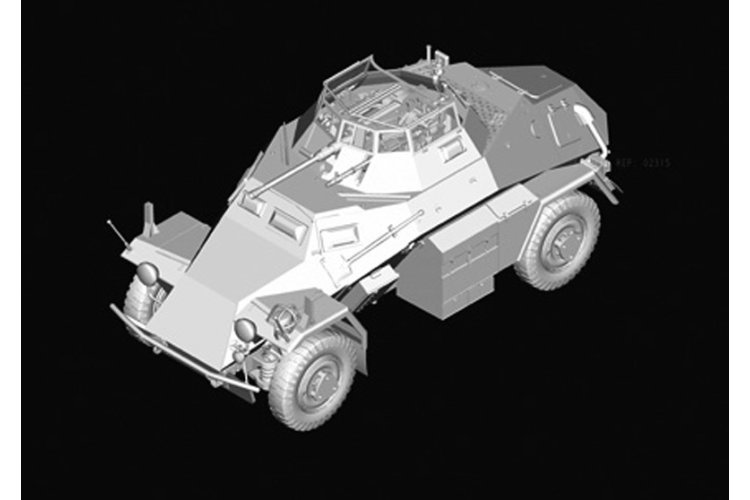 1:35 HobbyBoss 82442 Sd.Kfz. 222 Leichter Panzersp&auml;hwagen 2cm - Militair Voertuig - Hbs82442 11 - HBS82442