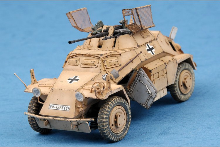 1:35 HobbyBoss 82442 Sd.Kfz. 222 Leichter Panzersp&auml;hwagen 2cm - Militair Voertuig - Hbs82442 15 - HBS82442