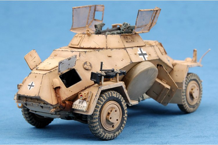 1:35 HobbyBoss 82442 Sd.Kfz. 222 Leichter Panzersp&auml;hwagen 2cm - Militair Voertuig - Hbs82442 17 - HBS82442