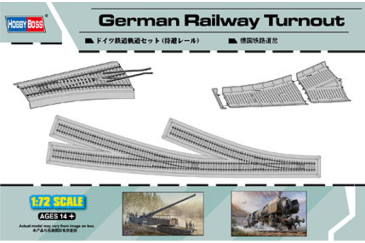 1:72 HobbyBoss 82909 German Railway Turnout - Hbs82909 1 - HBS82909